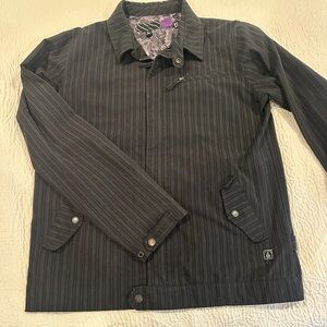 Men's Black Striped Jacket